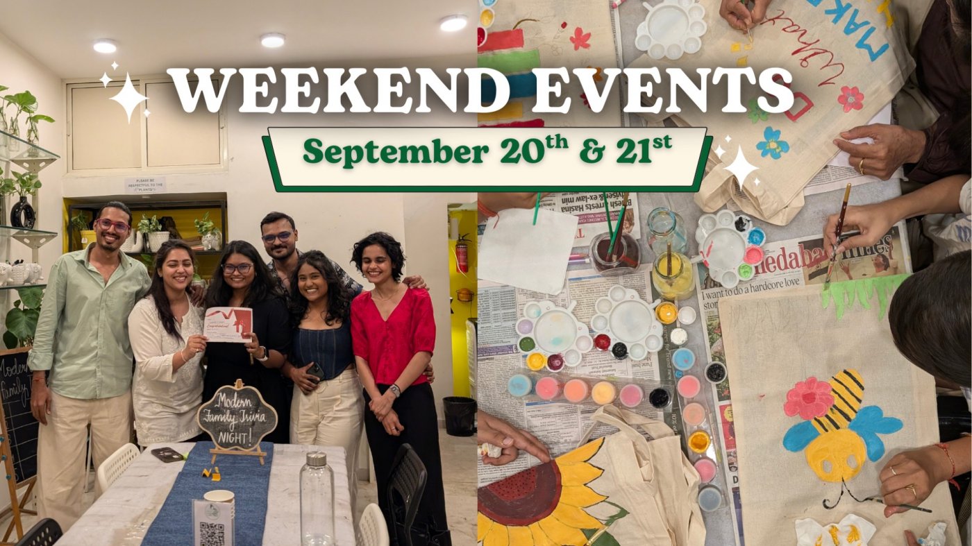 Weekend Events at CPL, Naranpura (September 20th & 21st)