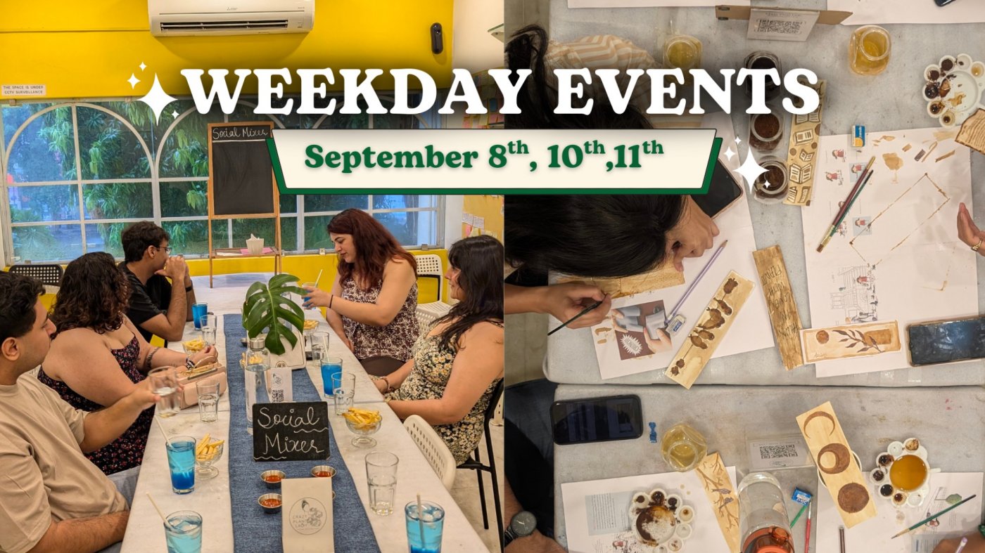 Weekday Events at CPL, Rajpath-Rangoli (Sept 10th & 11th)