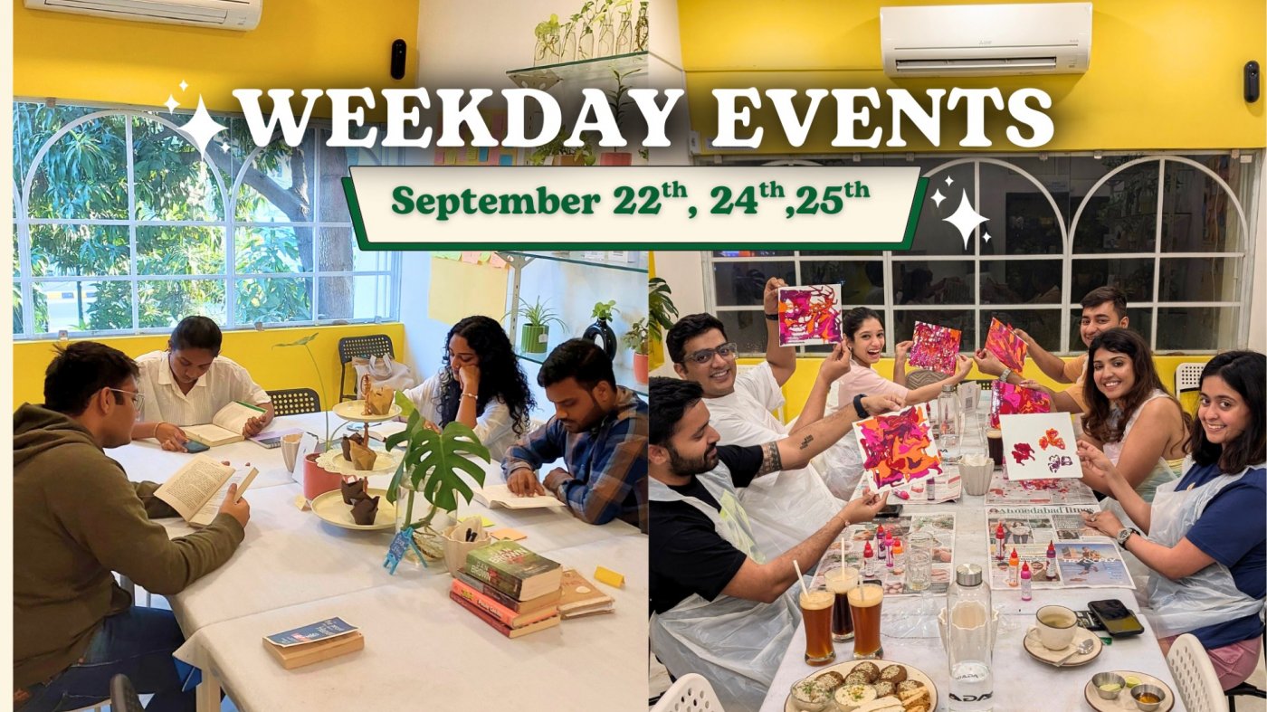 Weekday Events at CPL, Rajpath-Rangoli (September 22nd, 24th, 25th)