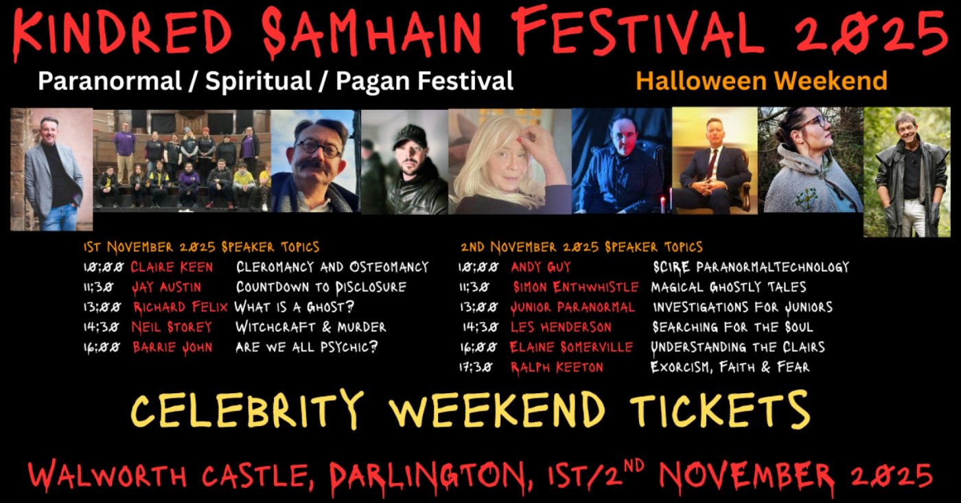 Kindred Samhain (Paranormal\/Spiritual\/Pagan) Festival - Celebrity Weekend Tickets