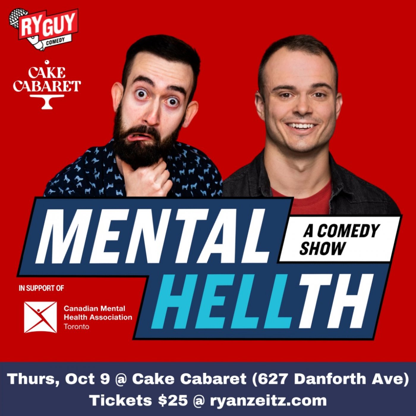 Mental HELLth Comedy Night - In Support Of The Canadian Mental Health Association