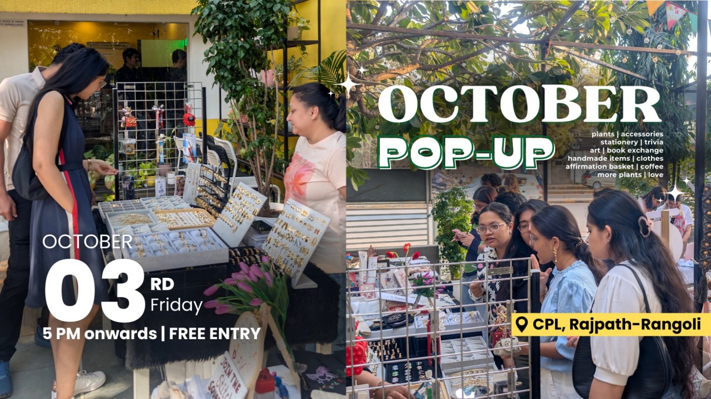October Pop-up at CPL, Rajpath-Rangoli