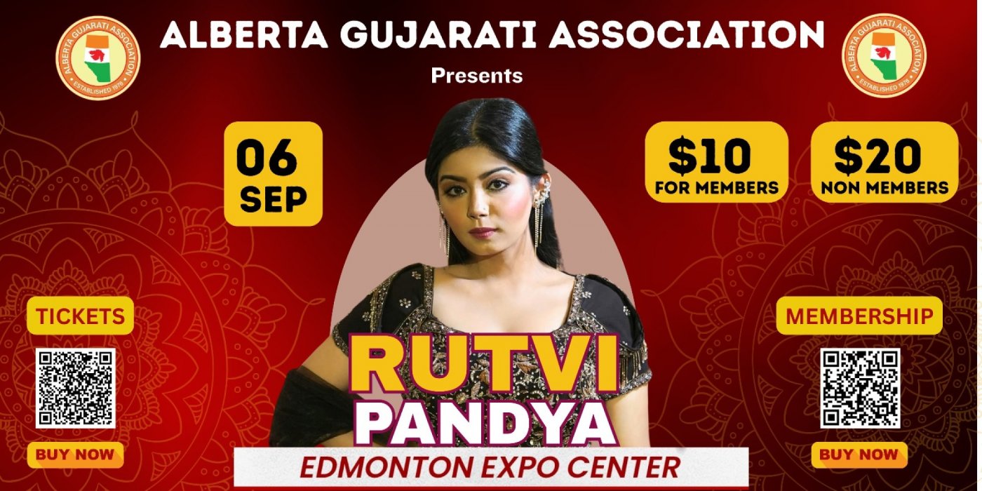 Rutvi Pandya Garba With Alberta Gujarati Association