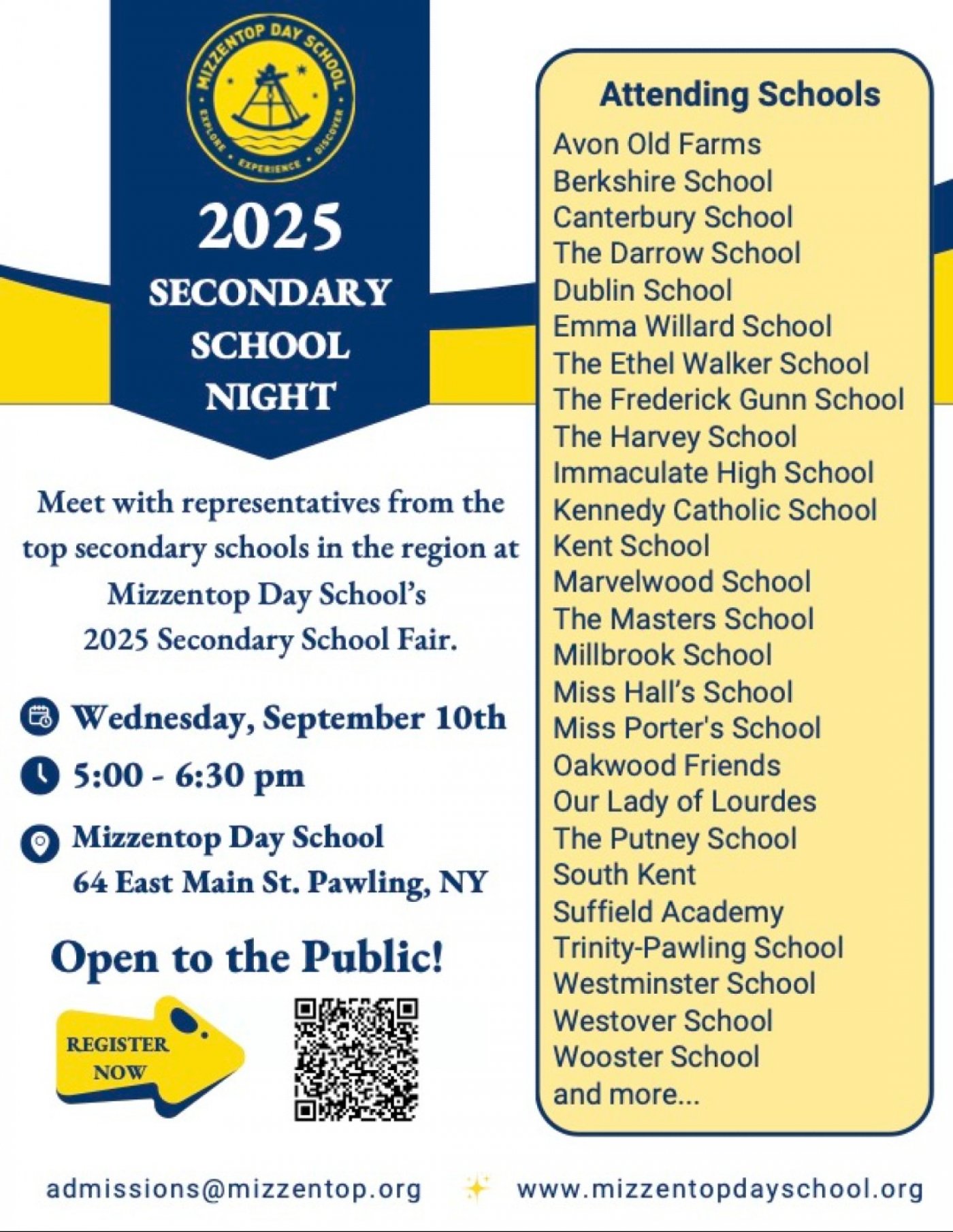 Mizzentop\u2019s 2025 Secondary School Night