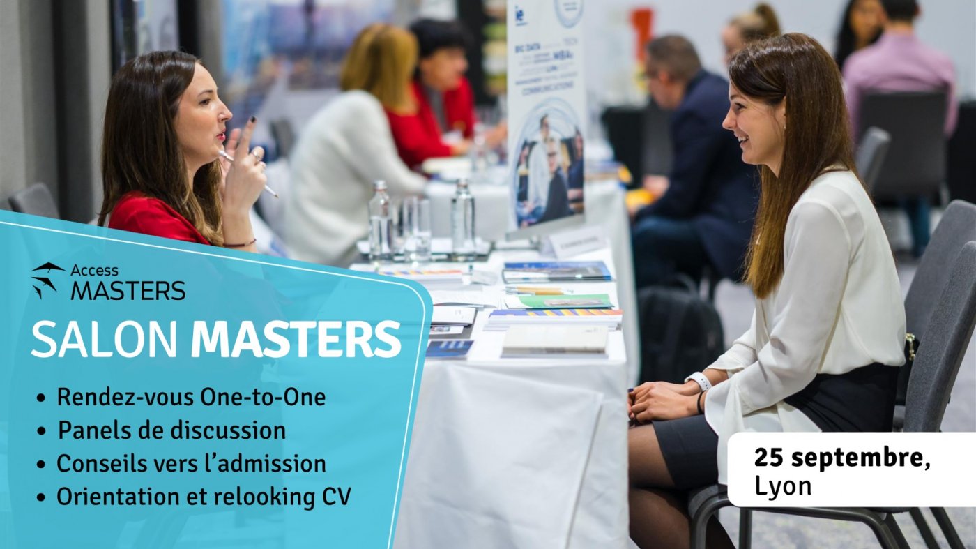 Explorez les meilleurs Masters \u00e0 Lyon le 25 septembre \u2013 Salon Access Masters