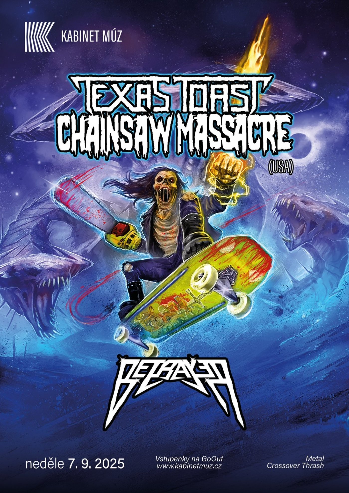 Texas Toast Chainsaw Massacre (USA) + Betrayer (CZ) | KABINET M\u00daZ