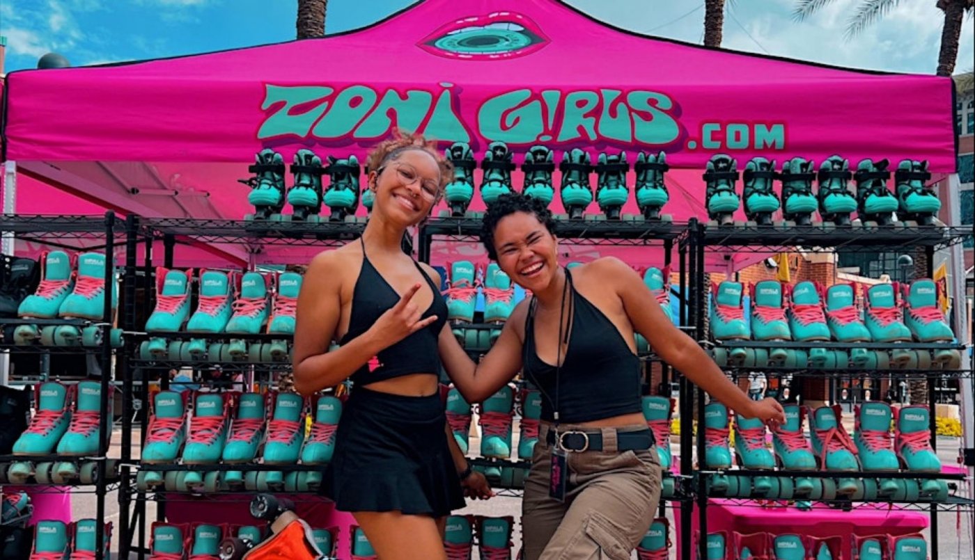Free Roller Skating Rink with the Zoni Girls