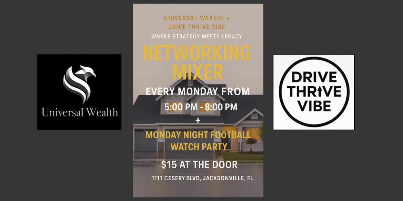 DriveThriveVibe Networking Mixer + Monday Night Football Watch Party