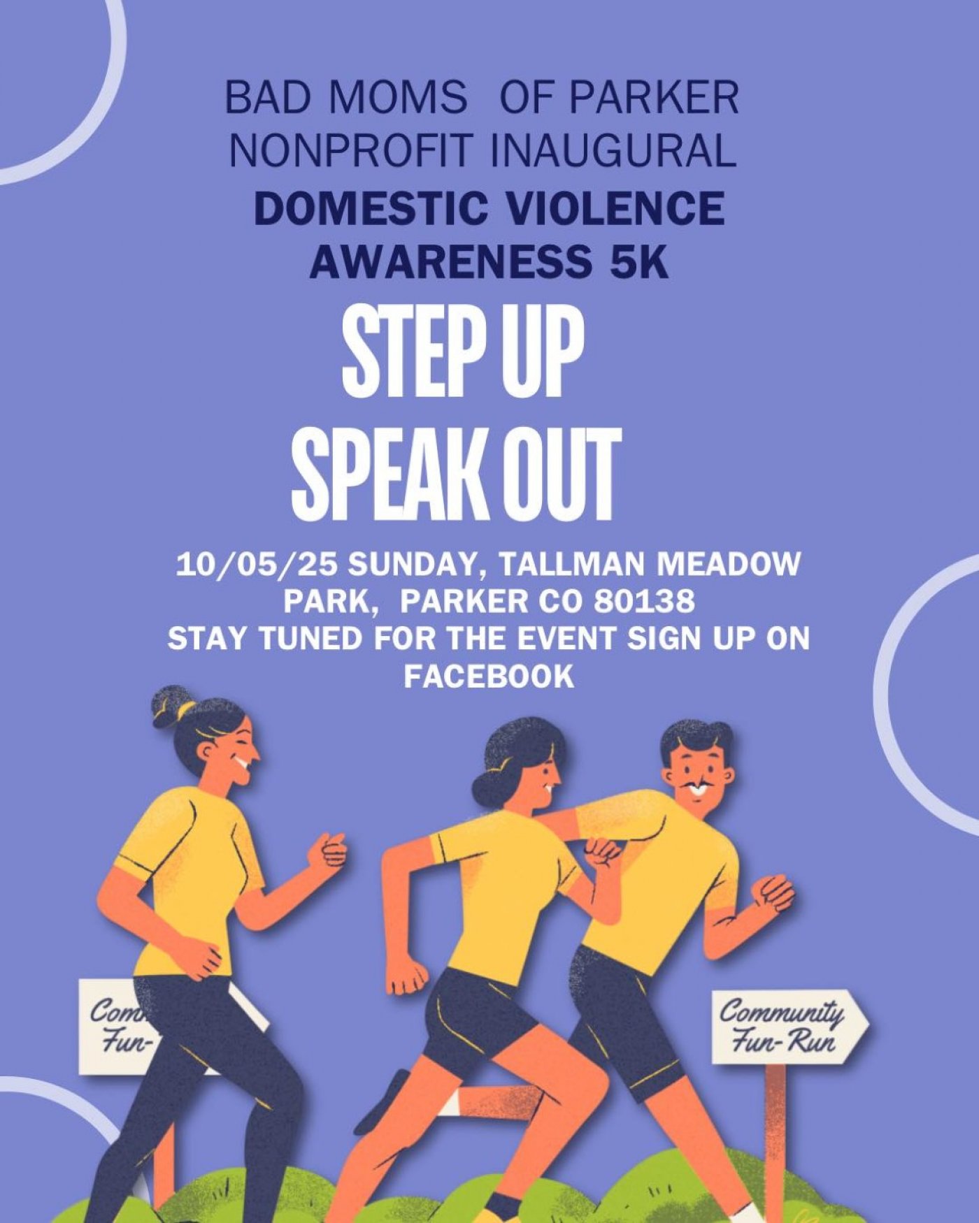 Step Up. Speak Out. 5K Launches in Parker to Raise Awareness of Domestic Violence