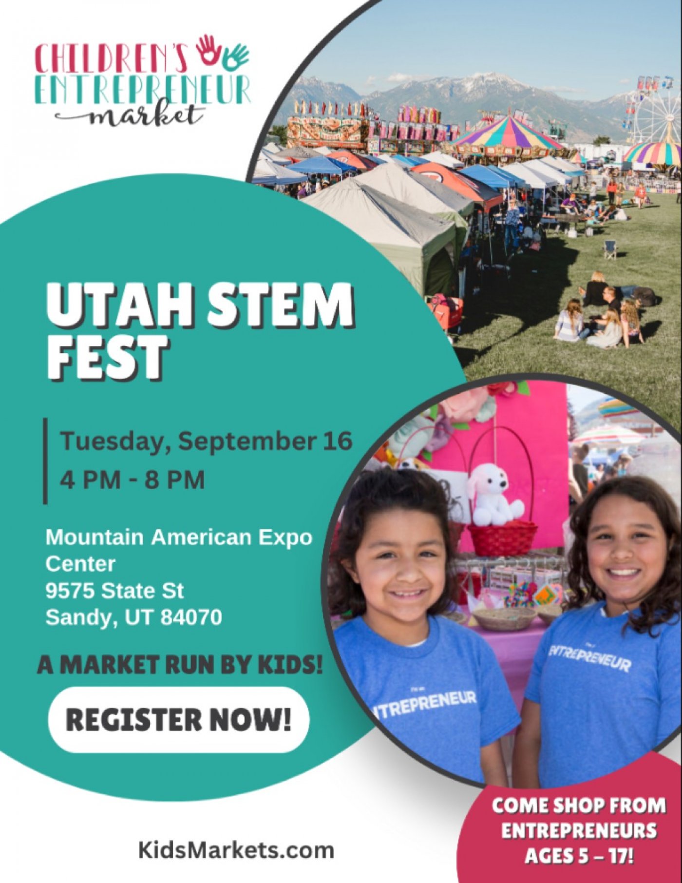 Children's Entrepreneur Market With Utah Stem Fest