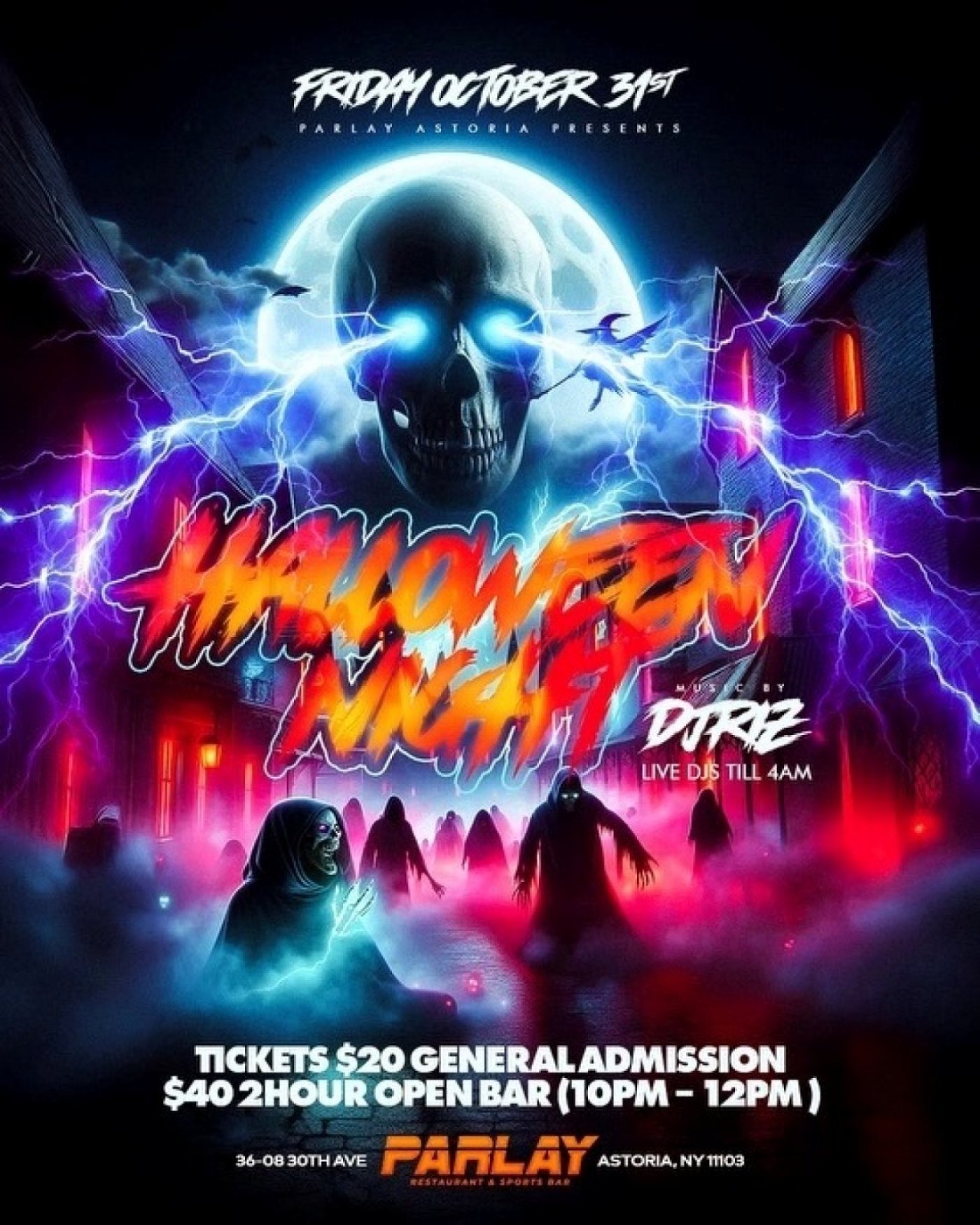 OCT 31st Halloween Night at Parlay Astoria | Astoria\u2019s Hottest Lounge Party