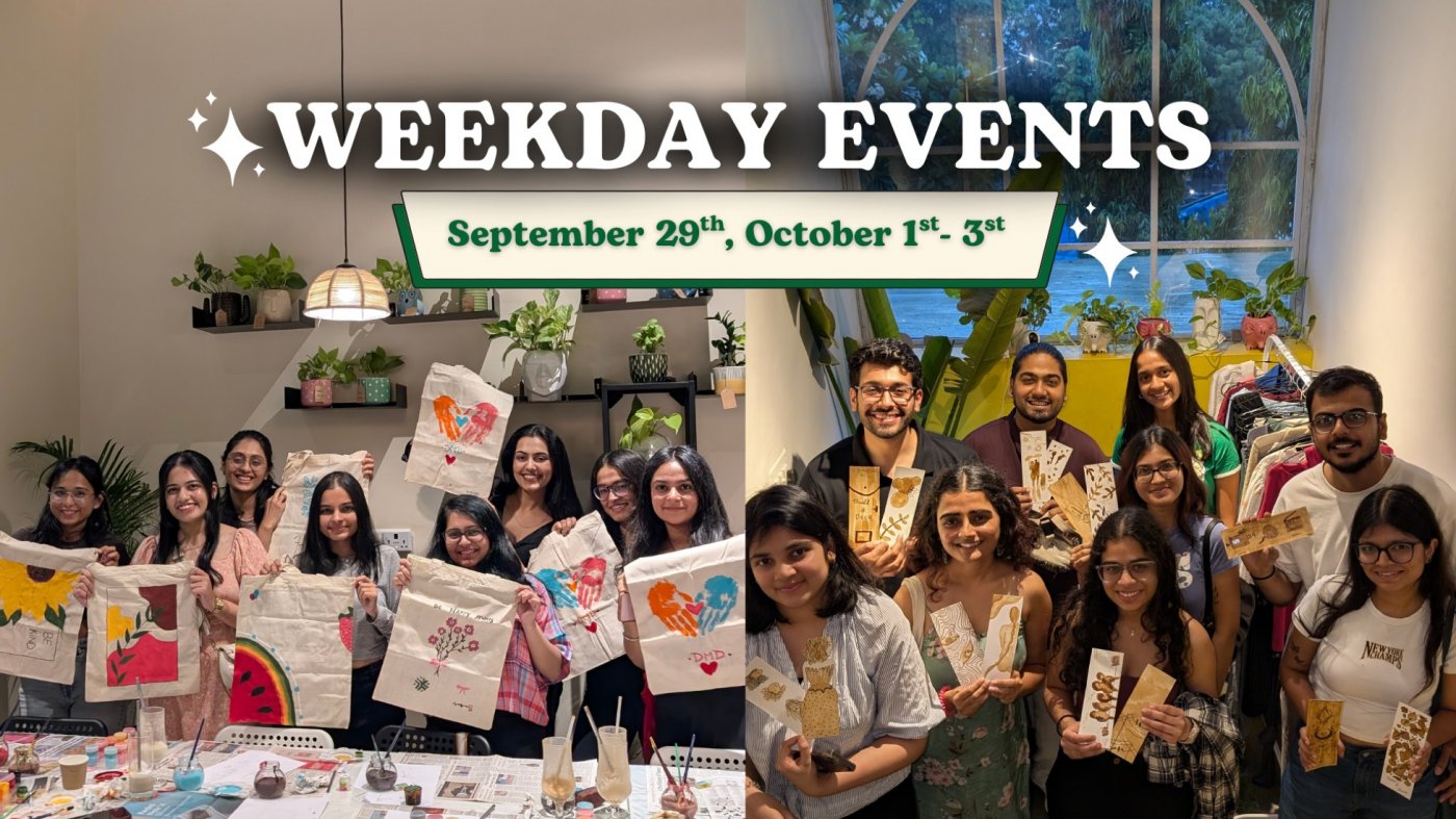 Weekday Events at CPL, Rajpath-Rangoli (Sept 29th, Oct 1st, 2nd & 3rd)