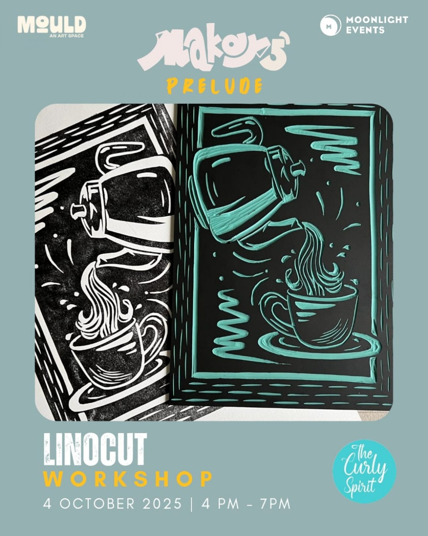 Linocut Workshop - The Curly Spirit