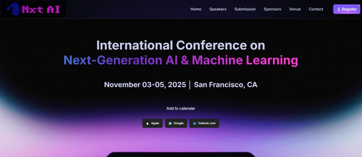International Conference on Next-Generation AI & Machine Learning