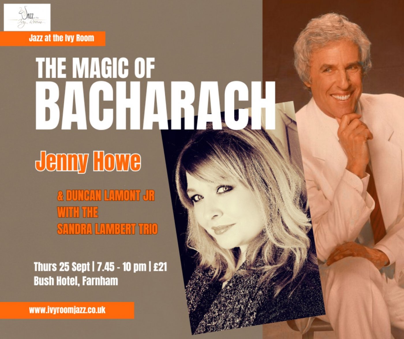 Magic of Burt Bacharach with 5 Piece Live Band