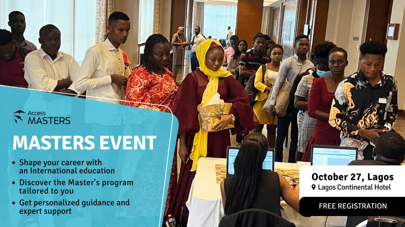 Shape Your Career with an International Master\u2019s Degree - Join the Top Masters Event in Lagos!