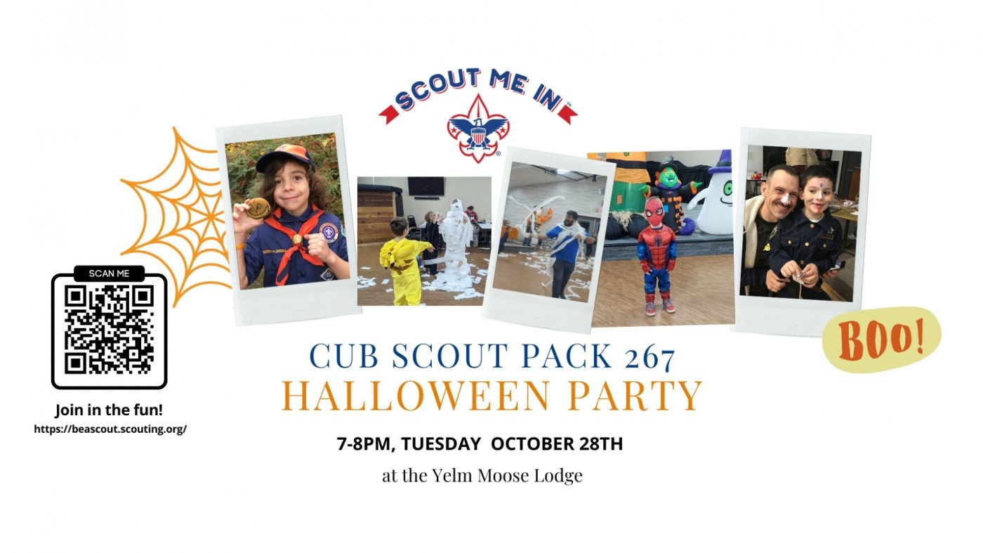 Free Halloween Family Fun Night with Yelm Scouts Games, Treats and Costumes!