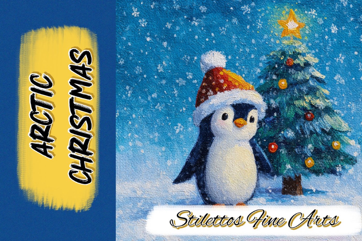 Back to the Basics Acrylic Painting: Beginner Level 1 - Arctic Christmas