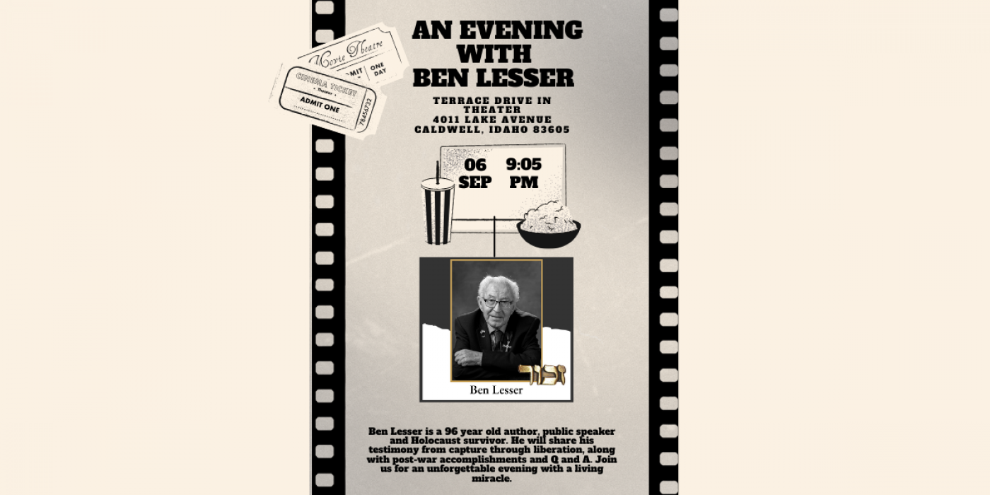 TERRACE DRIVE IN TO HOST HOLOCAUST SURVIVOR BEN LESSER