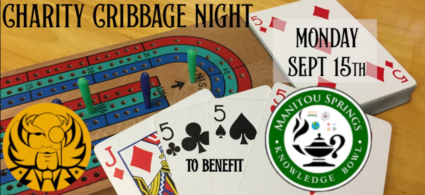 Monthly Charity Cribbage Night @ CMSE for Manitou HS Knowledge Bowl