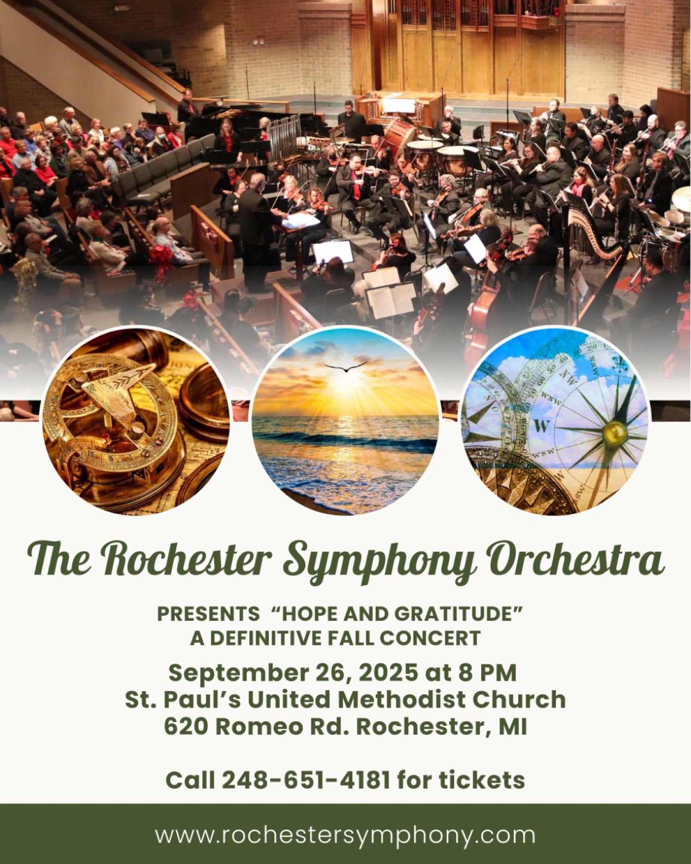 The Rochester Symphony Orchestra Presents A Fall Concert "Hope and Gratitude "