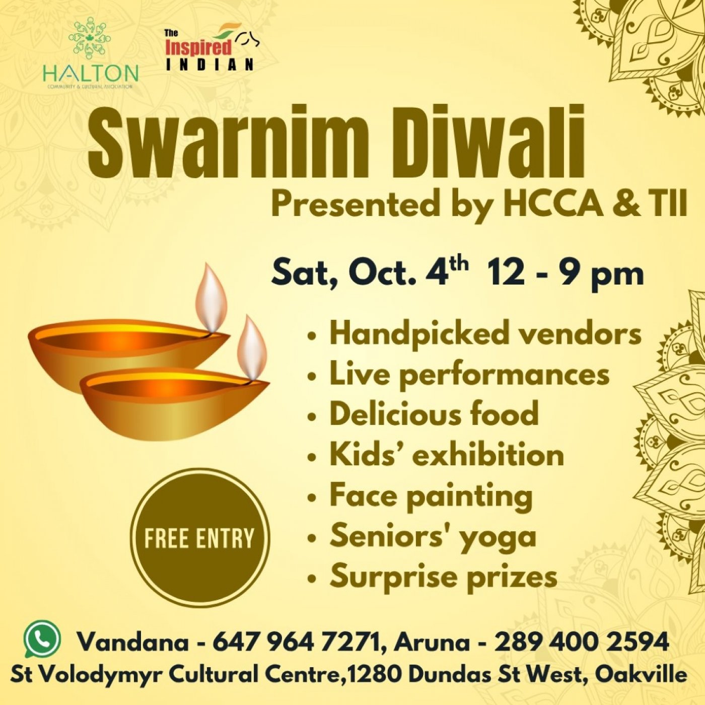Swarnim-Oakville- Largest Diwali Bazaar