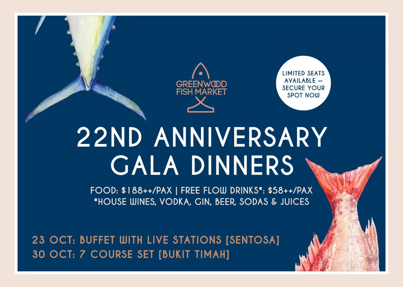 Greenwood Fish Market\u2019s 22nd Anniversary Buffet with Live Bluefin Cutting