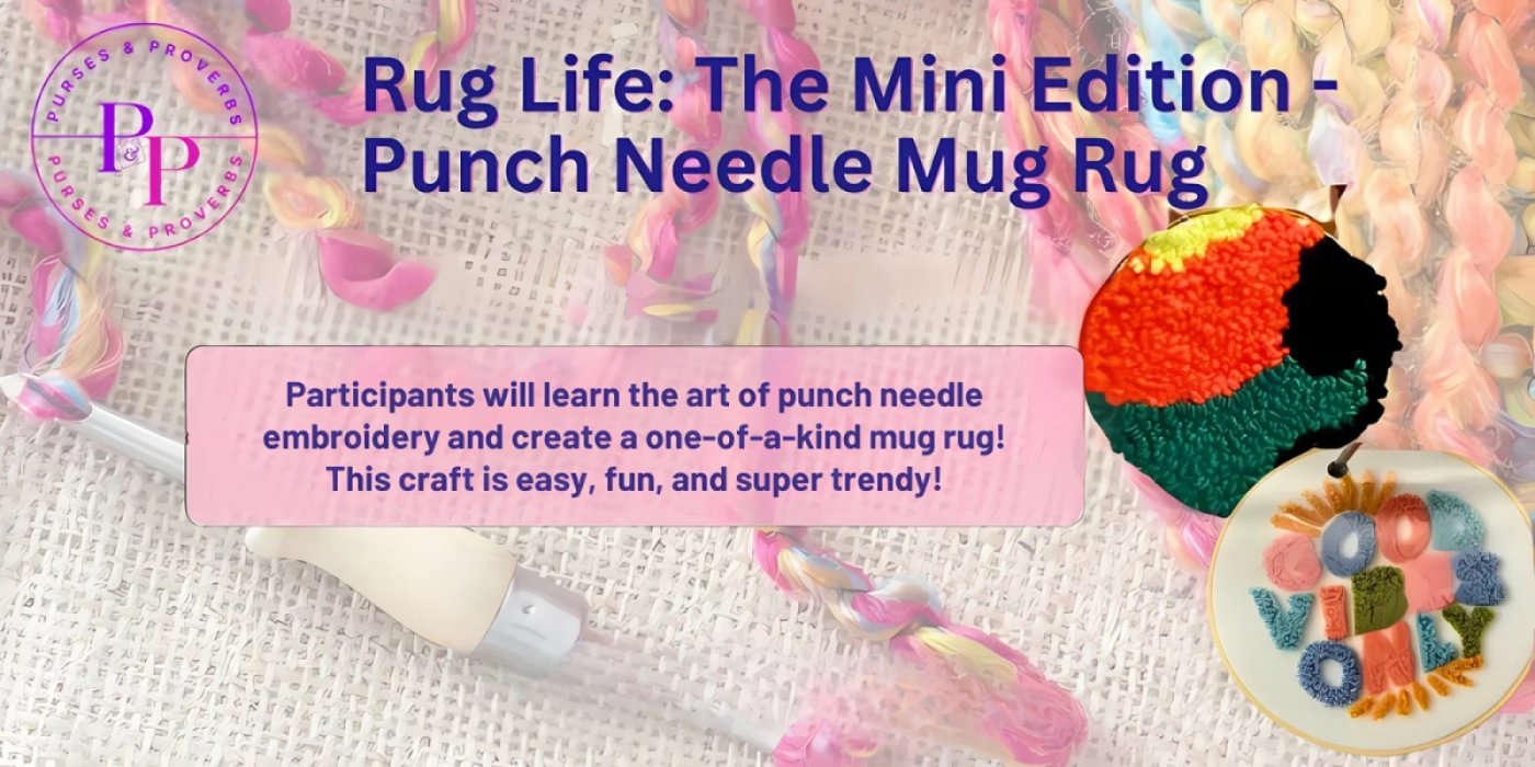 Rug Life: The Mini Edition - Punch Needle Mug Rug