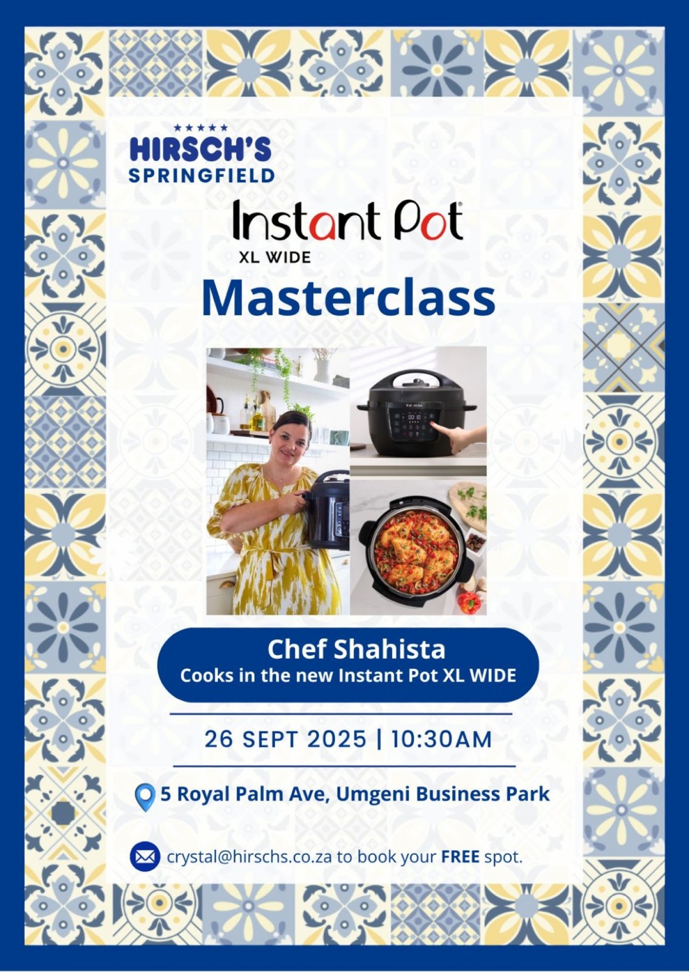 Live cooking demonstration at Springfield Hirsch's