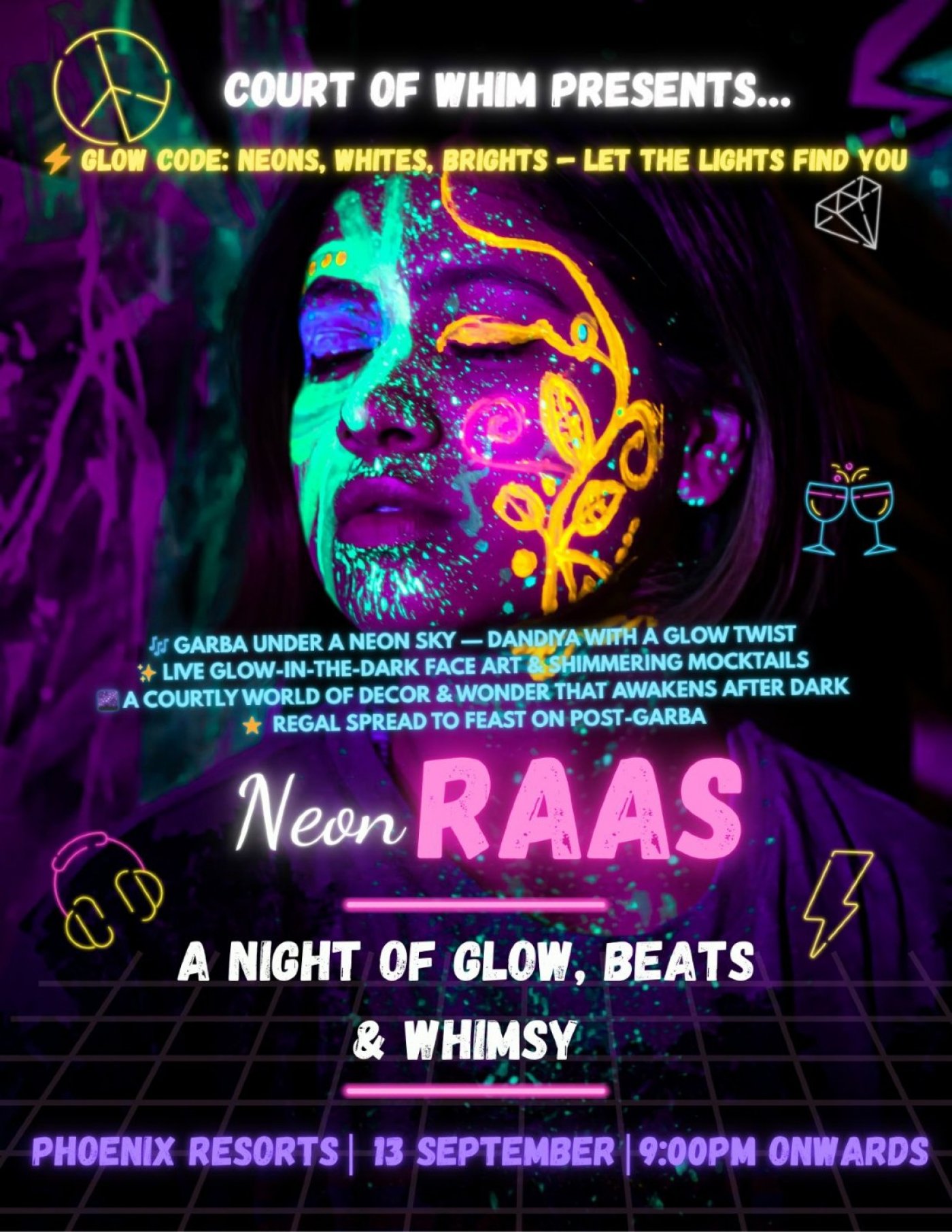 Neon Raas by Court of Whim    