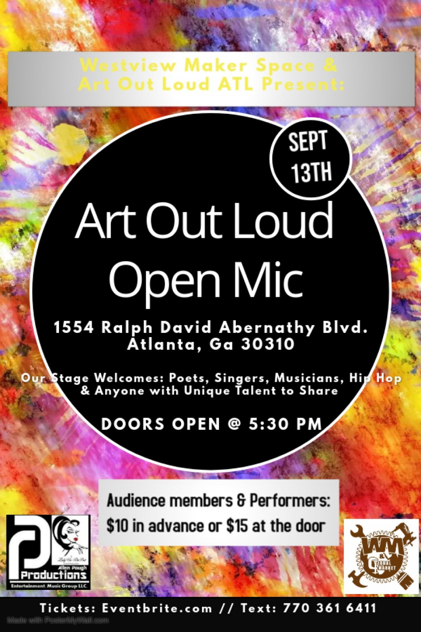 Art Out Loud Open Mic Variety Show: 'Labor of Love' Edition
