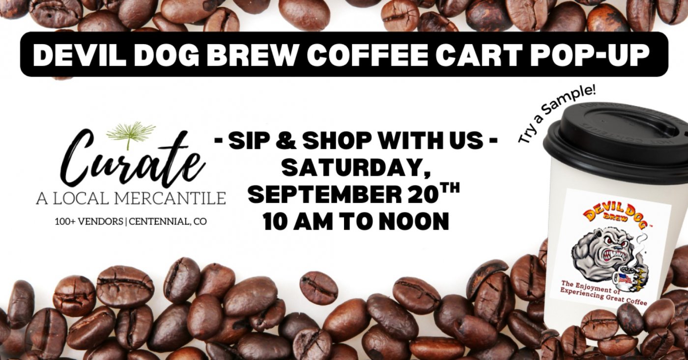 Sip & Shop with Devil Dog Coffee Cart Pop Up