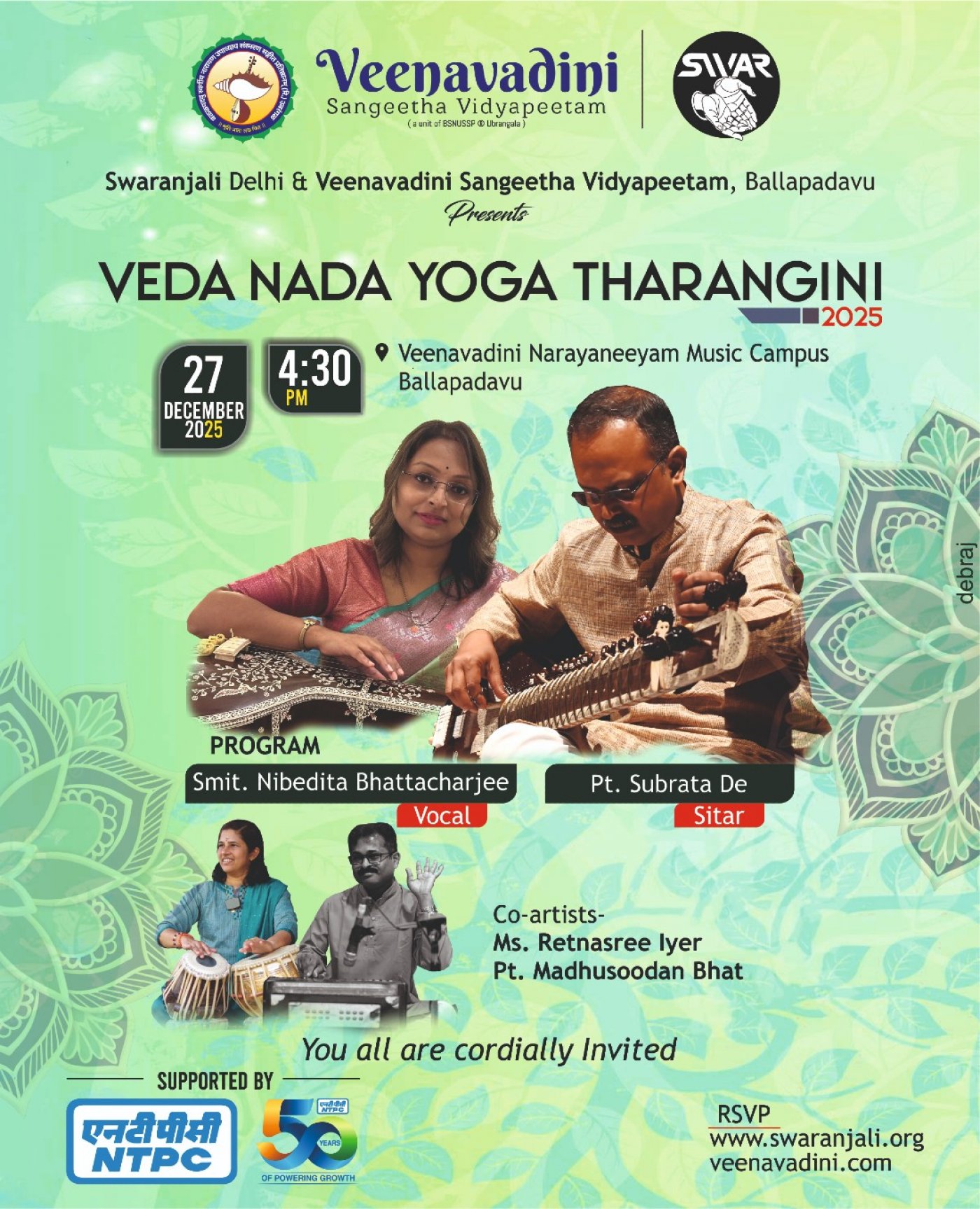 VEDA NADA YOGA THARANGINI 2025 by Swaranjali Delhi & Veenavadini Sangeetha Vidyapeetam