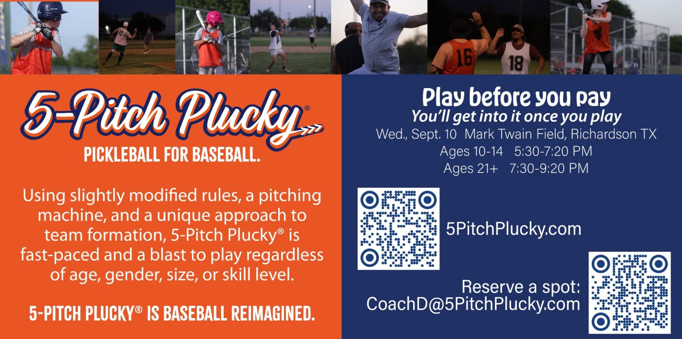 Experience 5-Pitch Plucky - Pickleball for baseball