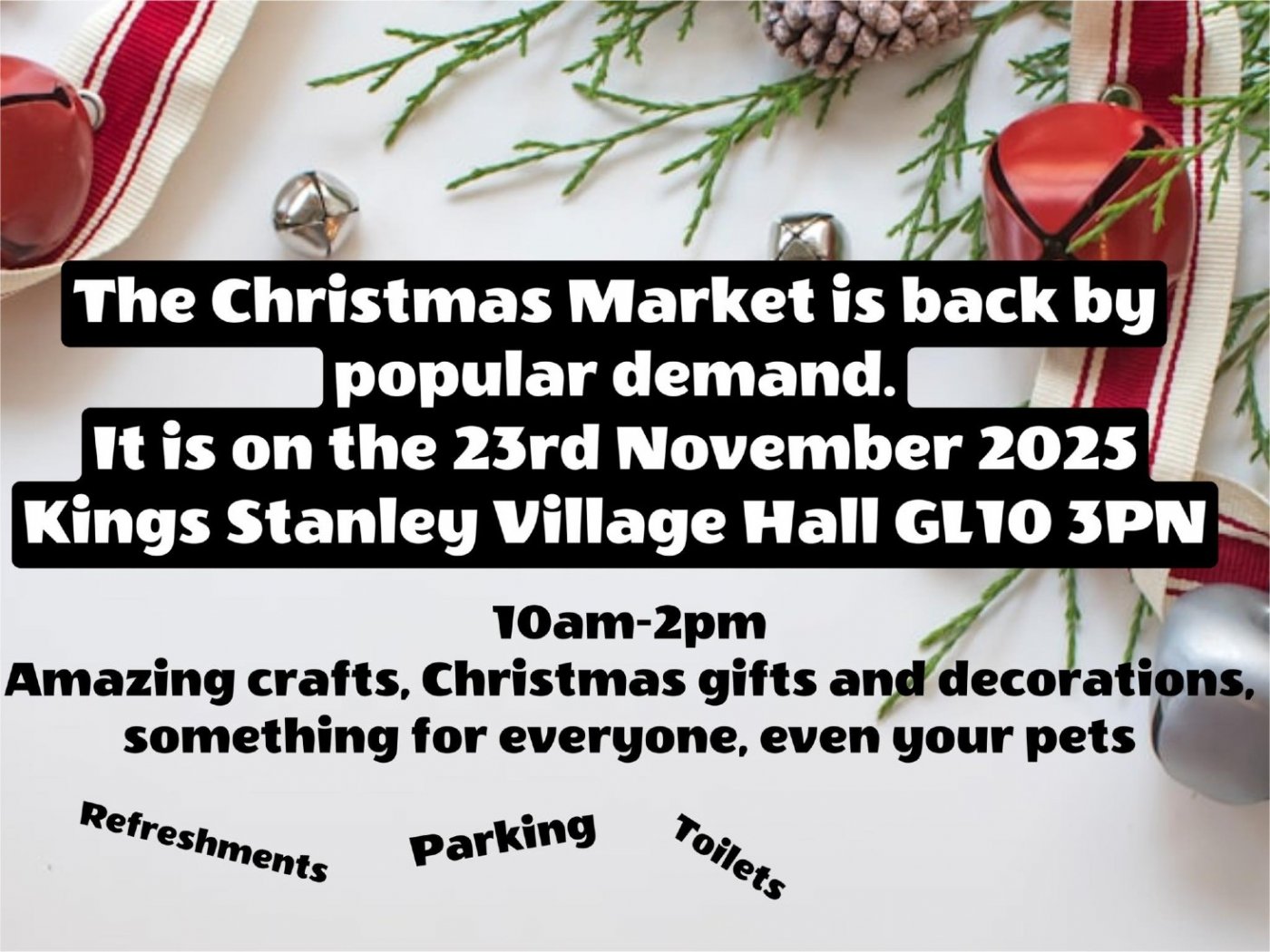 CHRISTMAS MARKET 23RD NOVEMBER 10-2