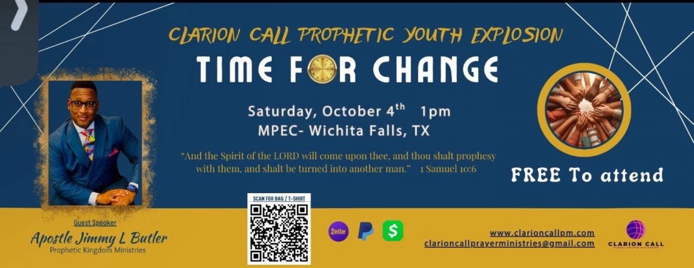 Prophetic Youth Explosion hosted by Clarion Call Prayer Ministries