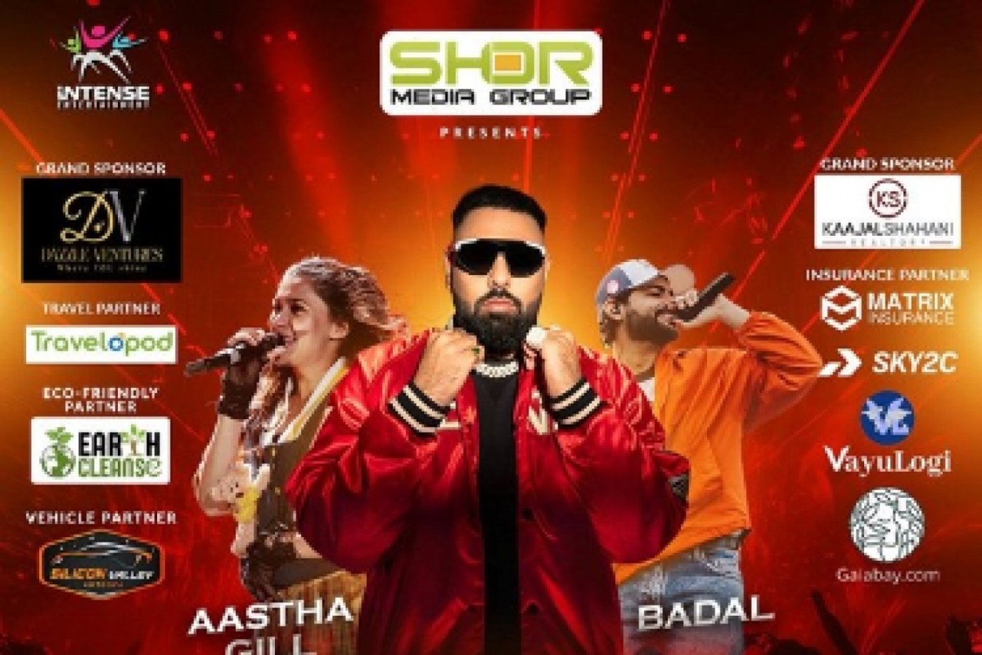 Badshah With Aastha Gill and Badal Live in Oakland