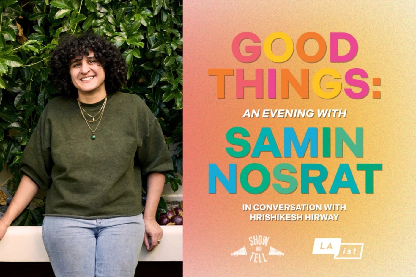 Good Things: An Evening with Samin Nosrat