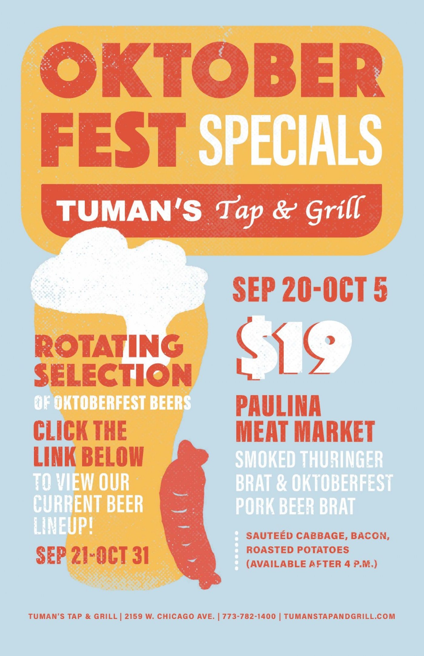 Oktoberfest at Tuman\u2019s Tap & Grill 
