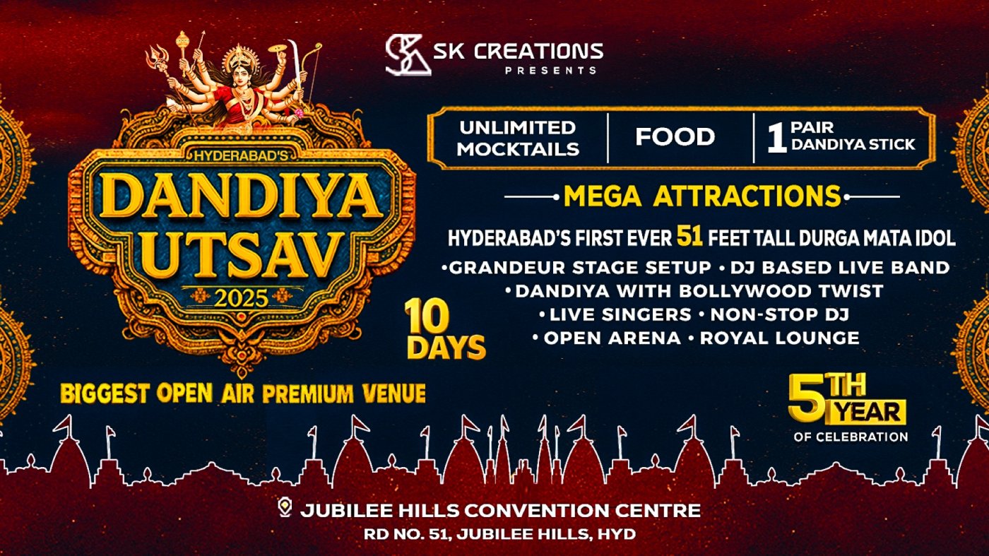 HYDERABADS DANDIYA UTSAV 2025 (OPEN AIR)