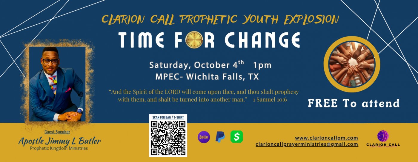 Prophetic Youth Explosion hosted by Clarion Call Global Prayer Ministries