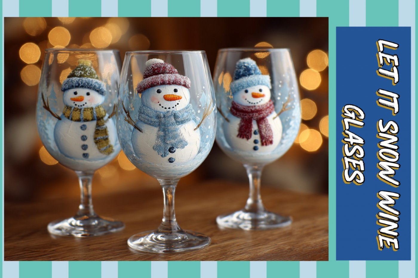 Crafting Class: Wine Glass Painting - Let it Snow