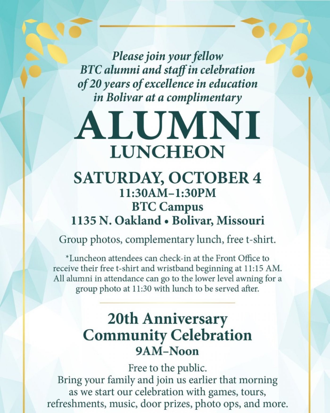 BTC Alumni Luncheon