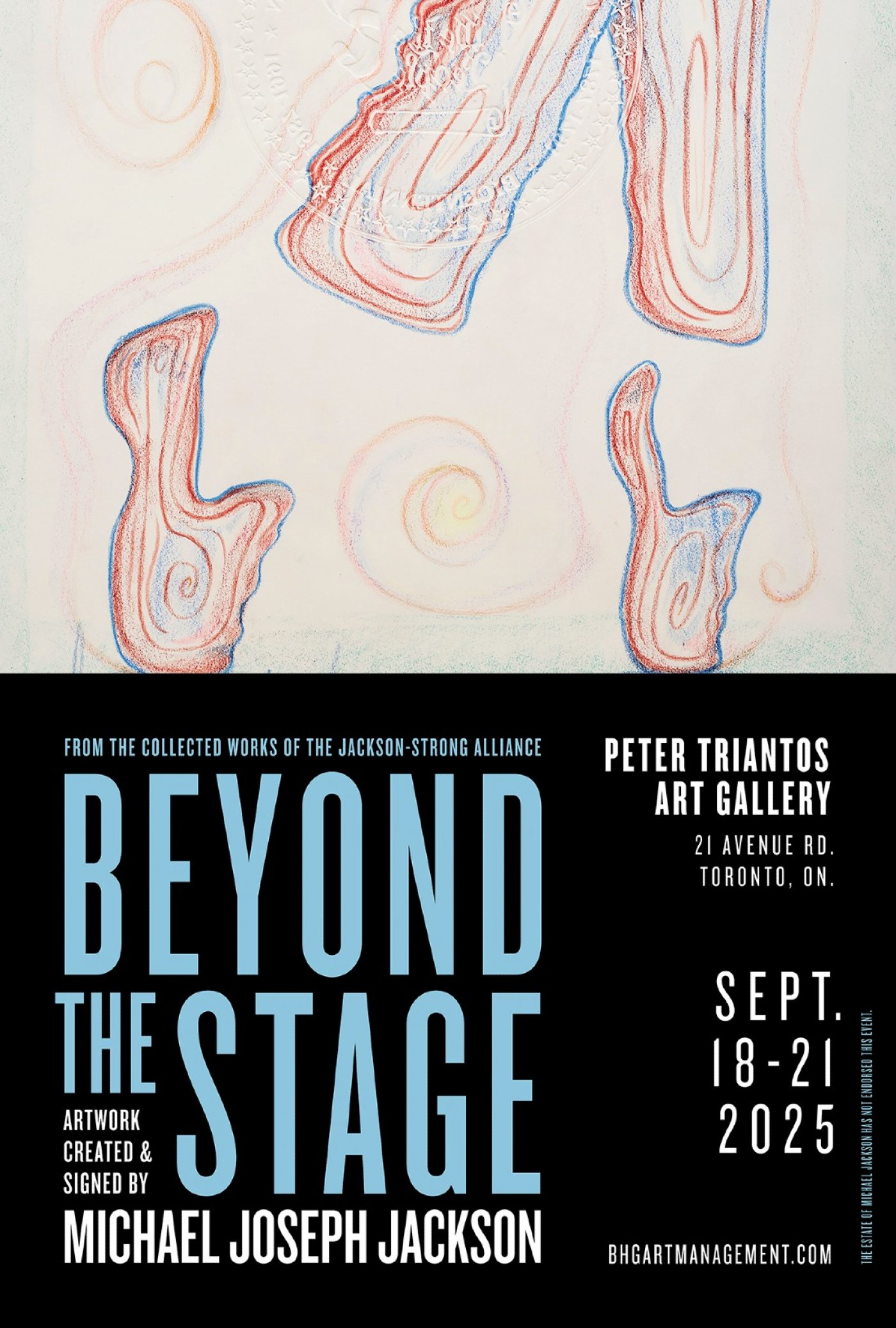 BEYOND THE STAGE - ARTWORK CREATED AND SIGNED BY MICHAEL JOSEPH JACKSON