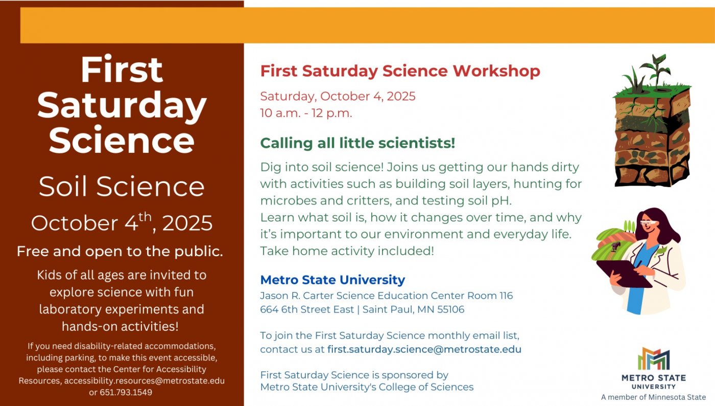 First Saturday Science Soil Science 