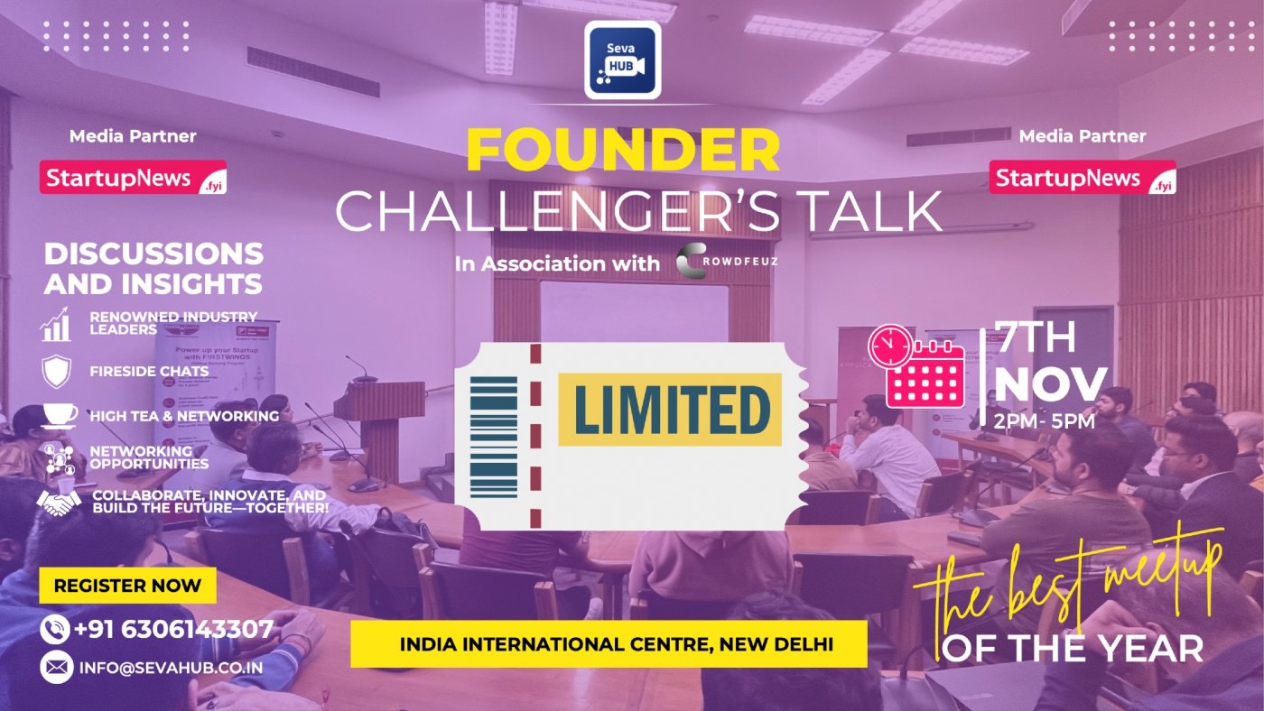 Founder Challenger's Talk - Networking Event | New Delhi Edition