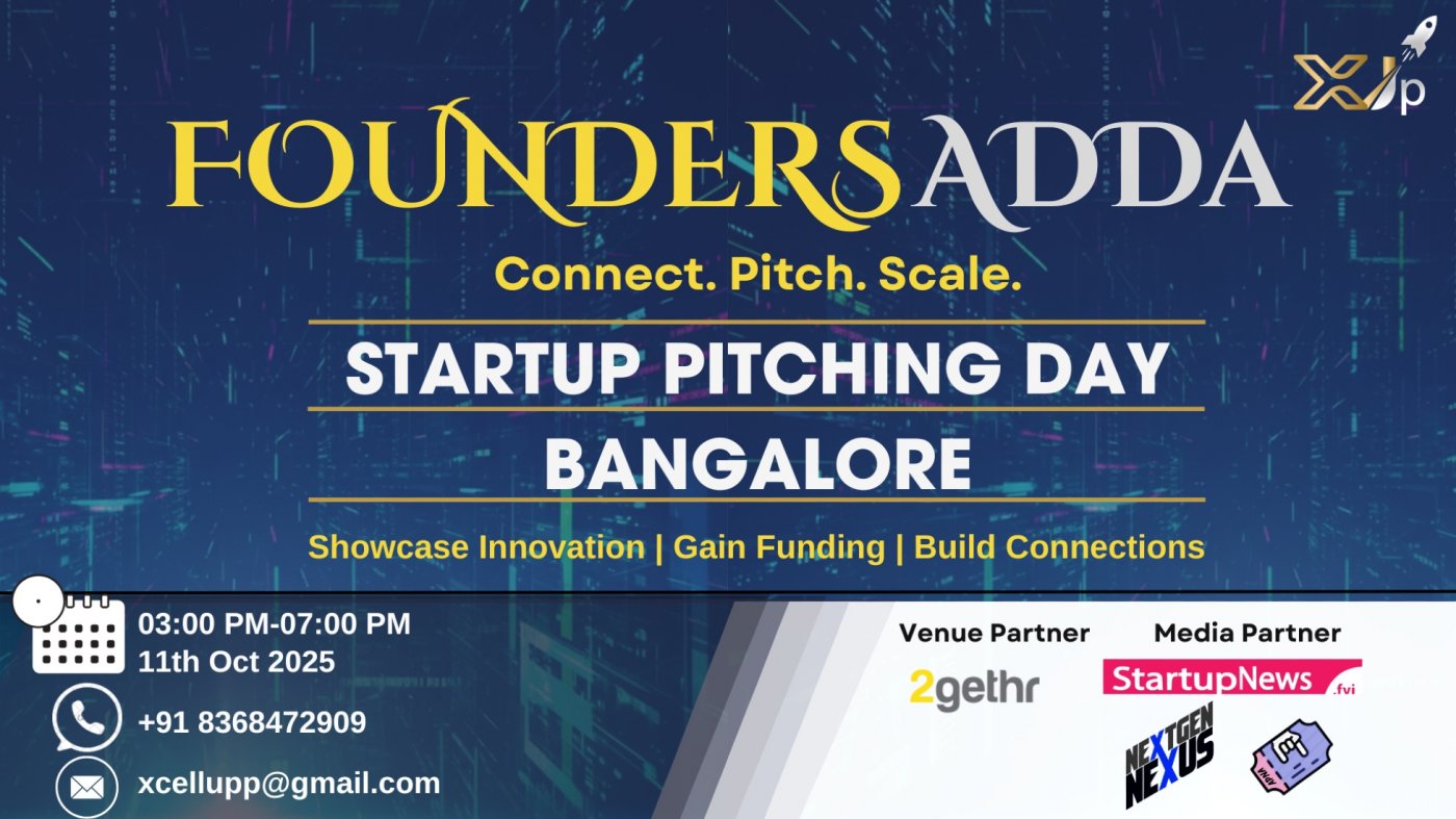Founder Adda Young Startup Pitching Day Bangalore