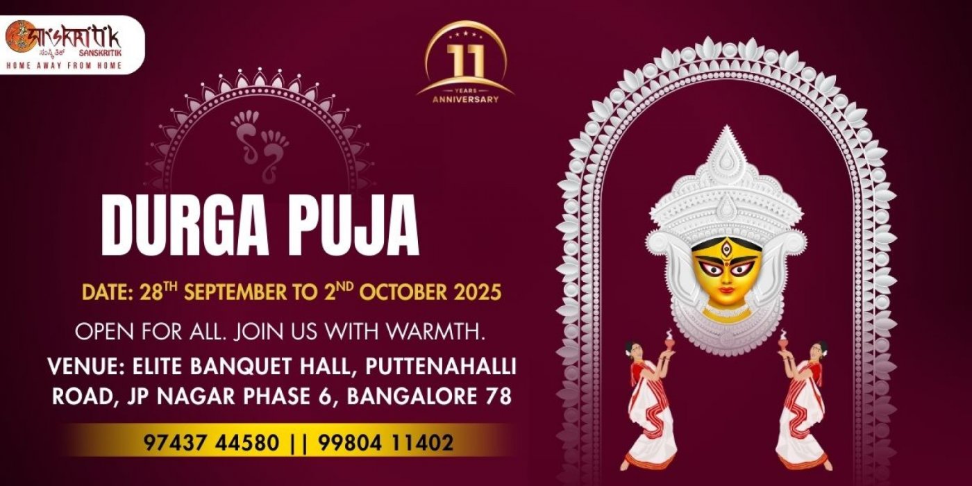 Durga Puja 2025 JP nagar Bangalore