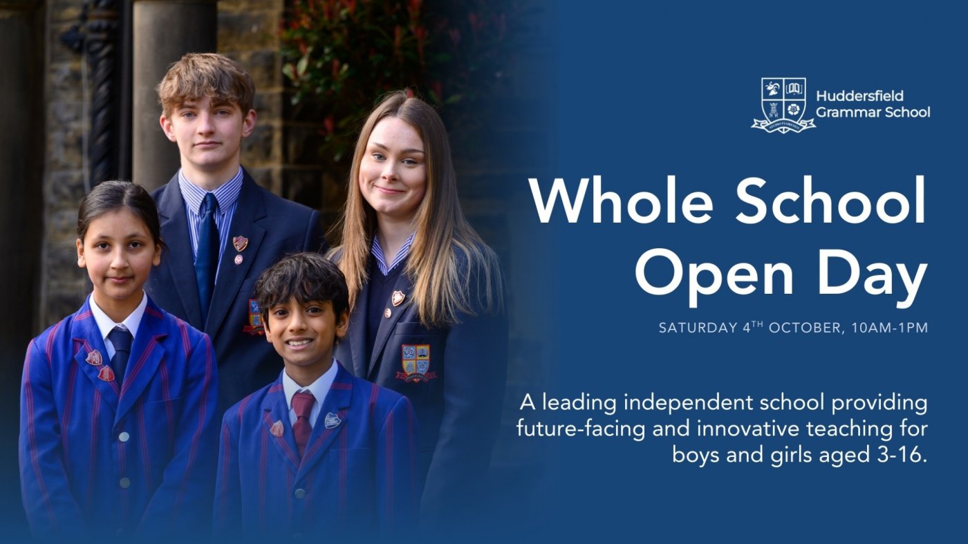 Huddersfield Grammar School: Whole School Open Day