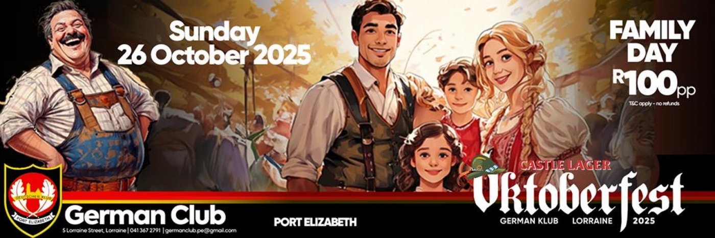 Oktoberfest  - Sunday 26 October 2025